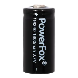 Batterie PowerFox 16340 ricaricabili, 1800 mAh – foto del prodotto 2