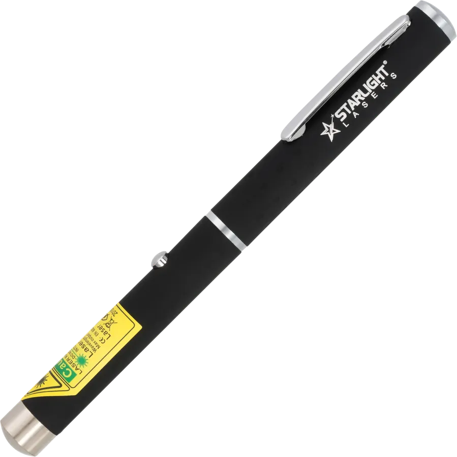 Penna laser verde X1 con clip e pile AAA