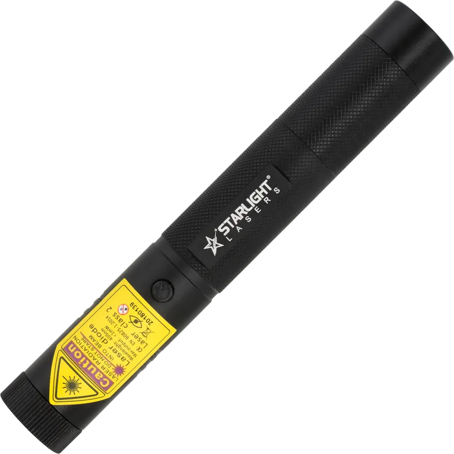 Puntatore laser viola V1 Pro ricaricabile a 405 nm in alluminio