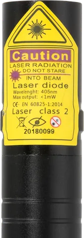 Starlight V2 Pro – primo piano dell’etichetta di avvertenza con la classe laser